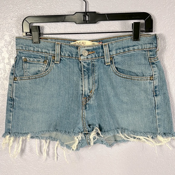 Levi’s 515 denim cutoffs jean shorts size 6P - Picture 1 of 7